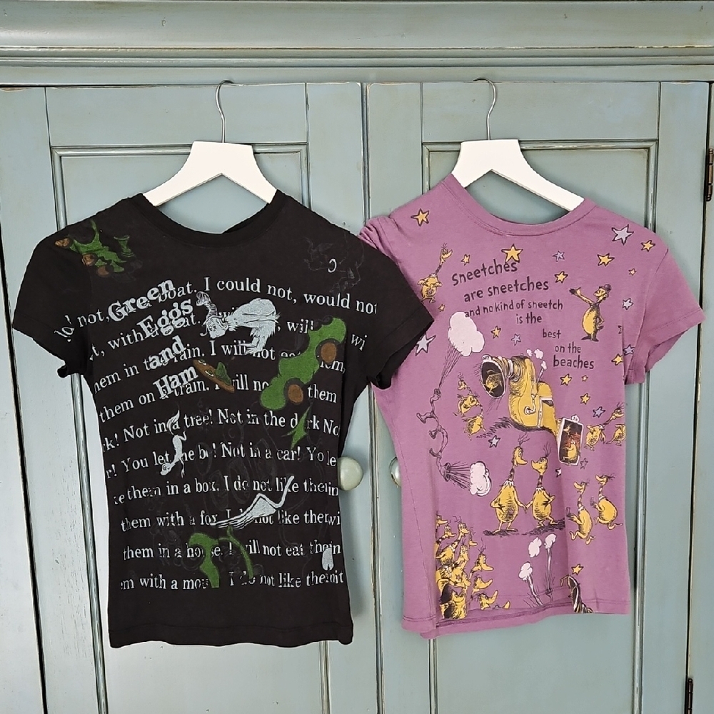 TWO Dr. Seuss Women's' T-Shirts